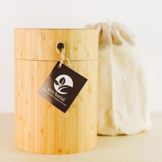Living Urn | Product image of Biodegradable burial urn, eco bamboo urns UK.
